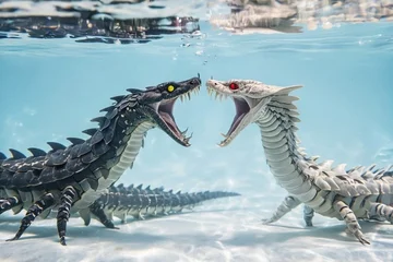 Sierkussen Dinosaurus Centierpentosaurus imaginary prehistoruc marine reptile  © danyjake