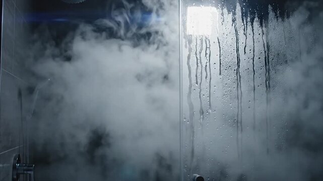 Steam and Condensation in a Hot Shower.