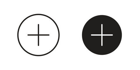 Fototapeta premium Add icons Vector hand drawn illustration in doodle style. Simple sketch isolated.