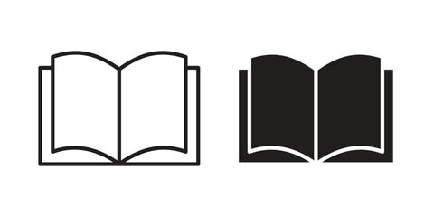 Book icons Vector hand drawn illustration in doodle style. Simple sketch isolated.