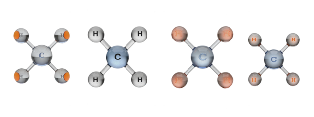 Set Of Glass molecule model isolated on transparent background, 3d Rendering 