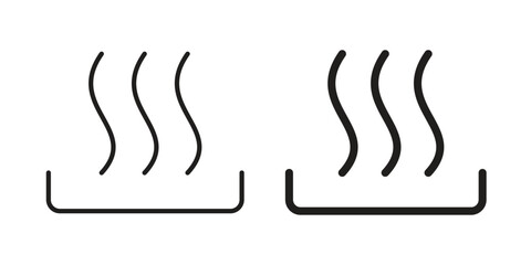 Heat icons Vector hand drawn illustration in doodle style. Simple sketch isolated.