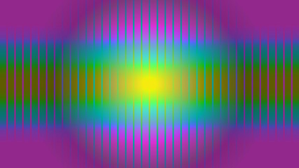 Vibrant abstract gradient with neon stripes and glowing radial center.