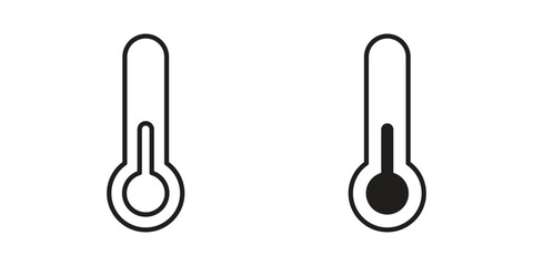 Low Temperature icons Vector hand drawn illustration in doodle style. Simple sketch isolated.
