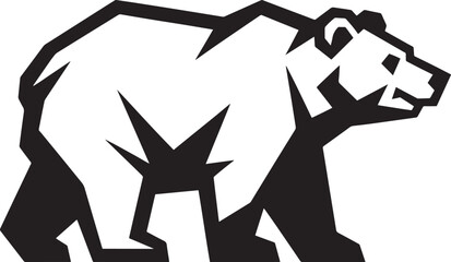 Bear Silhouette Vector Illustration: Strong Animal Symbol for Nature and Wildlife