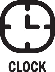 Clock Icon Vector Illustration Symbol for Time, Schedule, and Punctuality Management