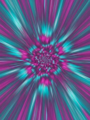 Obraz premium Dynamic Magenta and Turquoise Kinetic Streaks, High-Energy Movement, Abstract Blurred Pattern