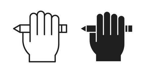 Self expression icons Vector hand drawn illustration in doodle style. Simple sketch isolated.