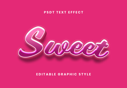 Pink K-Pop Candy Gloss Text Effect Script Glossy Font