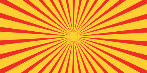 Autumn color sun rays background. Abstract orange sun rays design wallpaper. Colorful swirling lines for templates, banners, posters, flyers. Eps10