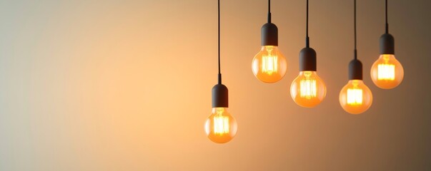 Hanging Edison Bulbs Warm Light and Retro Design, lighting , home decor