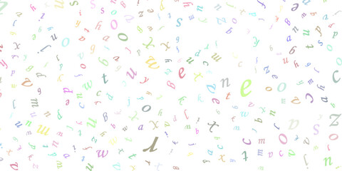 random replete background with shape and font