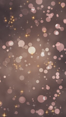 Pink Particles and Sparkles. Pink pastel background with particles and sparkles, vertical resolution.

