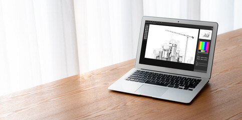 Architectural design modish software application for architect business and professional designer