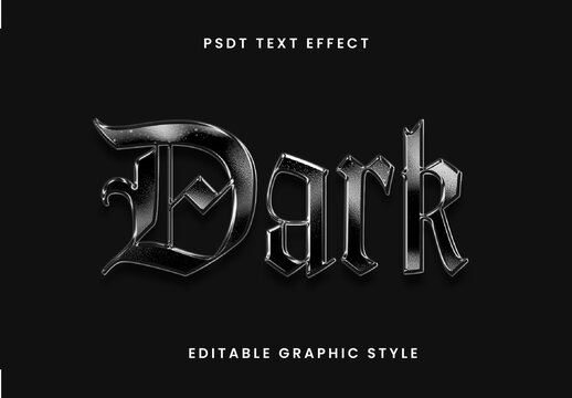 Gothic Chrome Text Effect