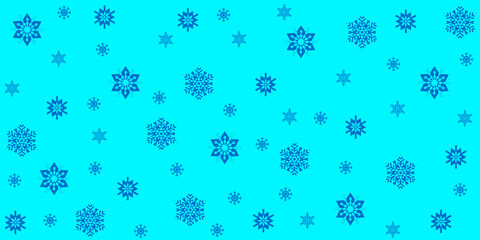 Seamless blue background with snowflakes. Winter, holidays. For printing, Internet, fabrics.