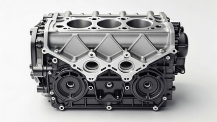 Fototapeta premium High performance car engine part mockup automotive mockup metal mockup power mockup tuning mockup component mockup mechanic mockup turbo mockup pro mockup background image