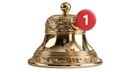 Luxury Call Bell with Red Message Notification