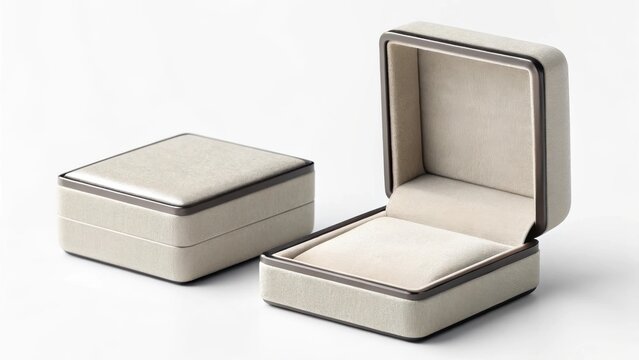 Custom ring box with velvet interior mockup jewelry mockup gift mockup proposal mockup luxury mockup hinge mockup cushion mockup elegant mockup keepsake mockup background image