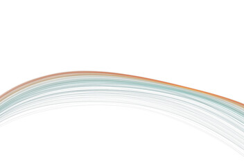 Fluid abstract design featuring smooth pastel lines on a clean white background, creating a serene and modern visual composition.