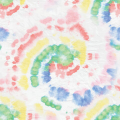 Tie Dye Round. Circle Tiedye Pattern. Seamless Spiral Music. Rainbow Tie Dye. Vector Rainbow Tiedye. Soft Swirl Pattern. Pink 1960 Tie Die. Pink Color Swirl Background. Psychedelic Spiral Watercolor