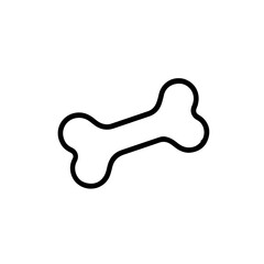 Fototapeta premium Iconic shape of a dog bone representing playfulness and companionship for pets