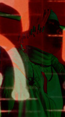 Film Burn Transition Vertical 07