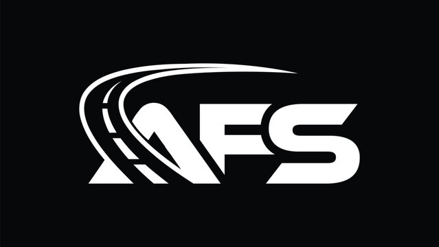 Modern AFS Letter Logo | Dynamic Road Transportation Monogram | Geometric Logistics Brand Identity
