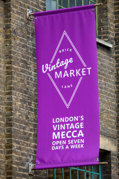 Brick Lane Vintage Market in East London, UK