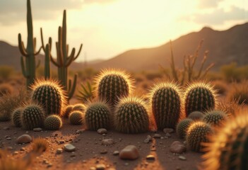 Resilience and Adaptability: Xerophyte Plant Life Flourishing in Harsh Arid Terrains