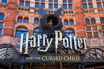 Obraz premium Harry Potter and the Cursed Child at the Palace Theatre in London, UK