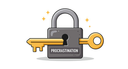 Unlocking Productivity - Overcoming Procrastination with the Right Key.