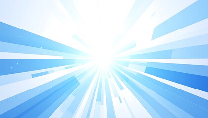 青白い光が交錯し中心で輝く幻想的な発光背景構図