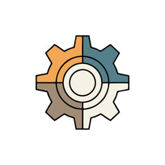 gear icon vector illustration