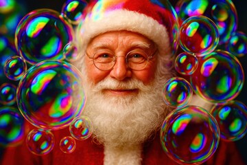 A man in a red hat and beard is smiling at the camera