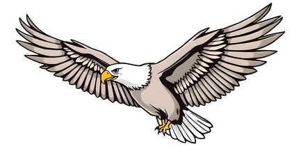 Fototapeta premium bald eagle in flight