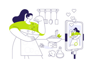 Growing audience isolated cartoon vector illustrations.