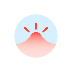 inflammation human skin like acne or papule icon