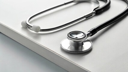 High quality stethoscope mockup medical mockup clinic mockup tubing mockup chestpiece mockup healthcare mockup exam mockup tool mockup background image