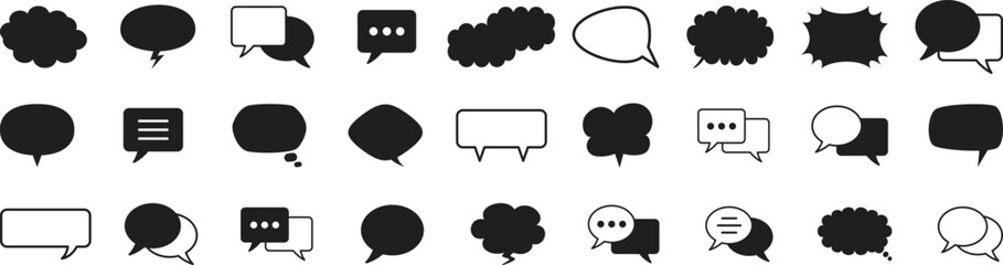 speech bubble big set © KADER