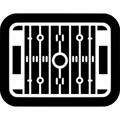 American Football Field Icon Vector