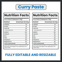 Obraz premium Curry Paste – Vector Illustration