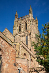 Worcester Cathedral in Worcester, Worcestershire