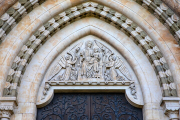 Exterior of Worcester Cathedral in Worcester, UK