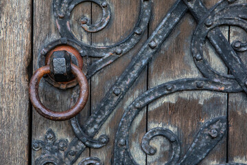 Doorway of Worcester Cathedral in the UK
