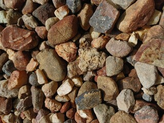 Group of natural river stone