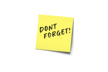 Welcome Back Sticky Note With Bright Yellow Color And Bold Handwritten Text