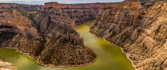 A bend in the river at Bighorn National Recreation Area. 