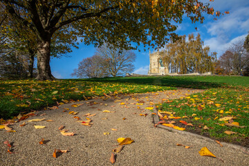 Autumnal View in the Abbey Park in Evesham, Worcestershire