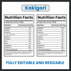 Obraz premium : Japanese Kakigori Shaved Ice Dessert Illustration